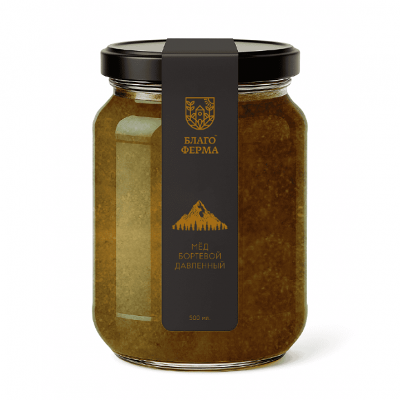 Мёд бортевой давленный 0,5 литра